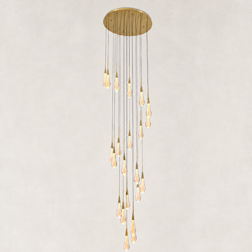 Virelle Crystal Drop Round Chandelier 24