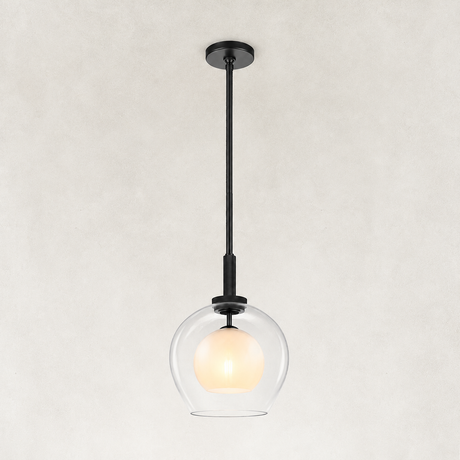 Elars Double Globe Pendant 10"D