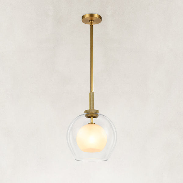 Elars Double Globe Pendant 10"D