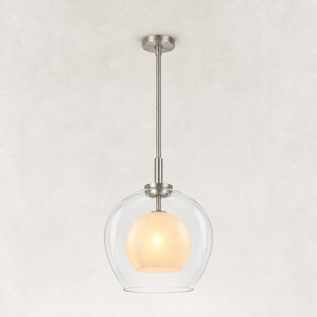 Elars Double Globe Pendant 14"D