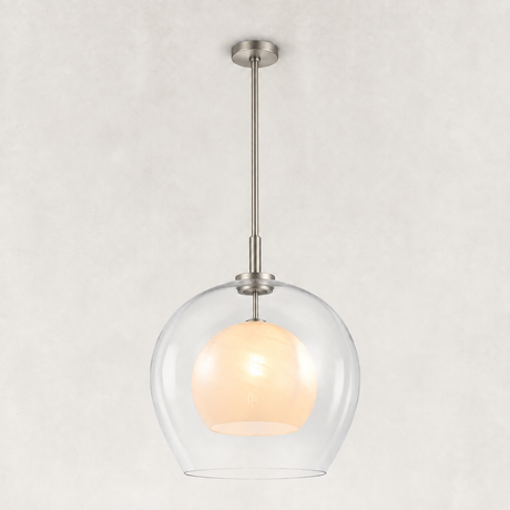 Elars Double Globe Pendant 18"D