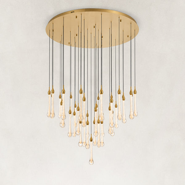 Elunara Crystal Cascade Chandelier 48"D