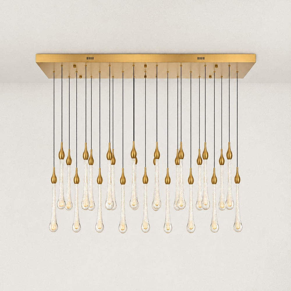 Elunara Crystal Linear Chandelier 50"W