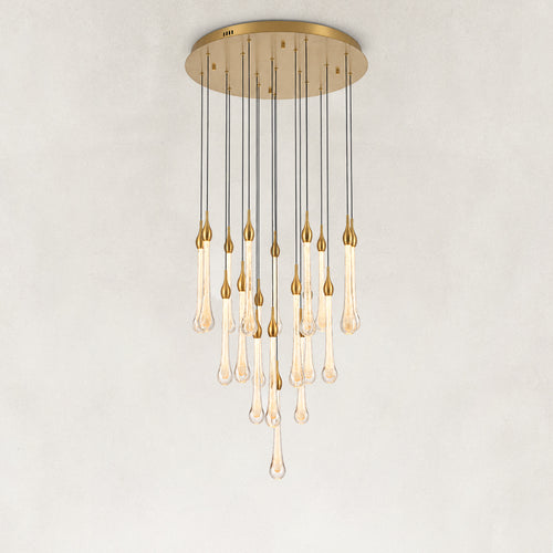 Elunara Crystal Linear Drop Chandelier 24
