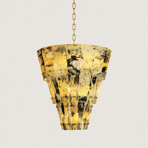 Emerald Green Marble Round Chandelier 31.4