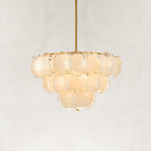 Evelune Textured Glass Chandelier 30
