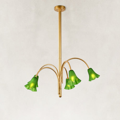 Florielle Glass Art Chandelier 28"W