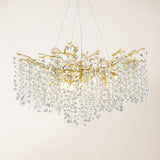 Forest Glow Crystal Round Chandelier 30"