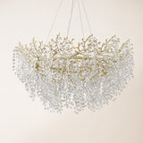 Forest Glow Crystal Round Chandelier 48"
