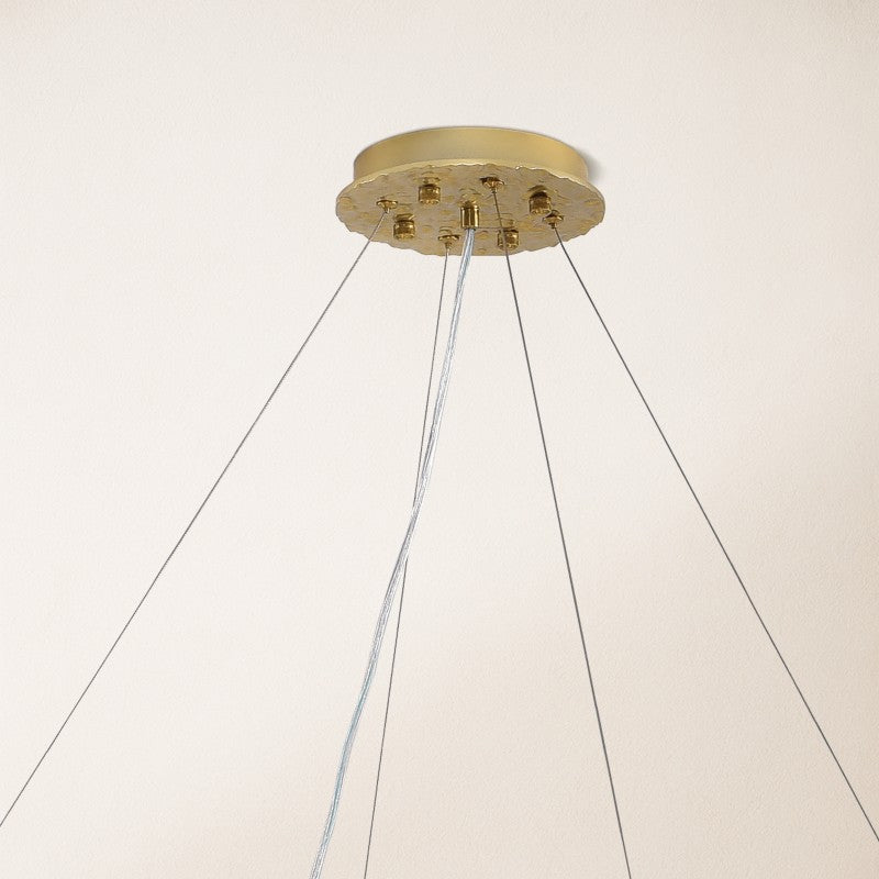 Forest Glow Crystal Round Chandelier 48"