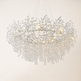 Forest Glow Crystal Round Chandelier 48"