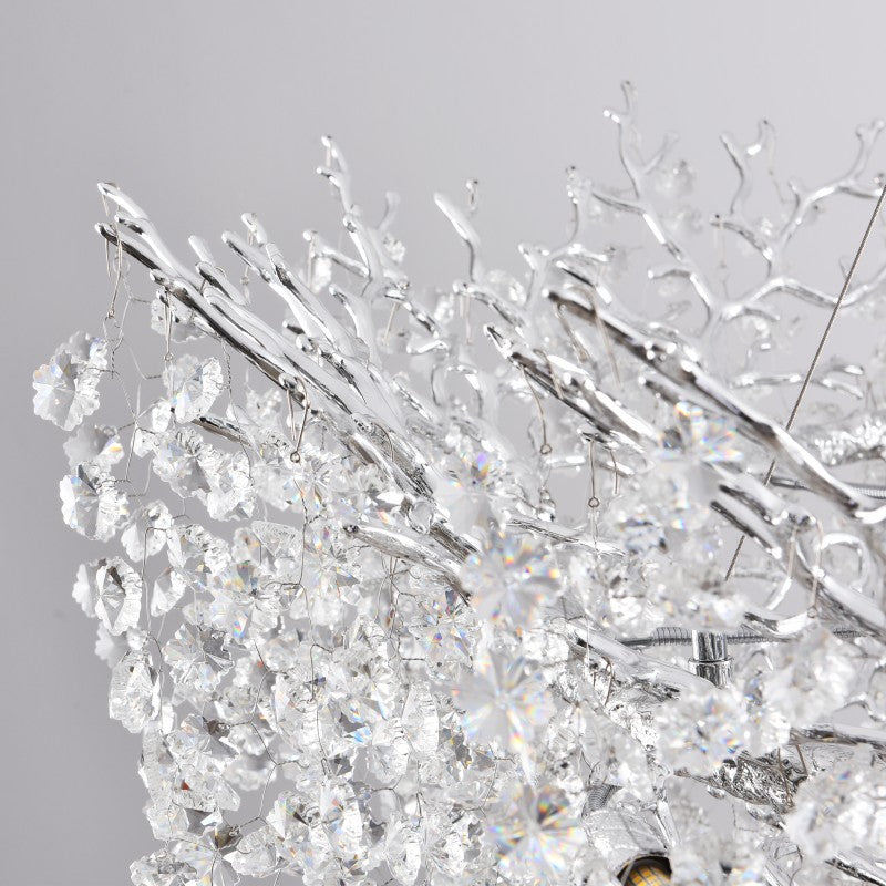 Forest Glow Crystal Round Chandelier 48"