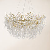 Forest Glow Crystal Round Chandelier 48"