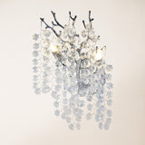 Forest Glow Crystal Wall Sconce 10"
