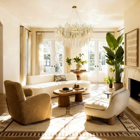 Frost Tree Branch Chandelier 47"D