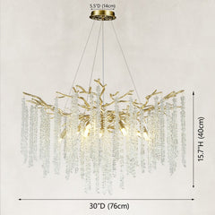 Frost Tree Branch Crystal Chandelier 30