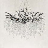 Frostray Crystal Cascade Branch Round Chandelier 30"