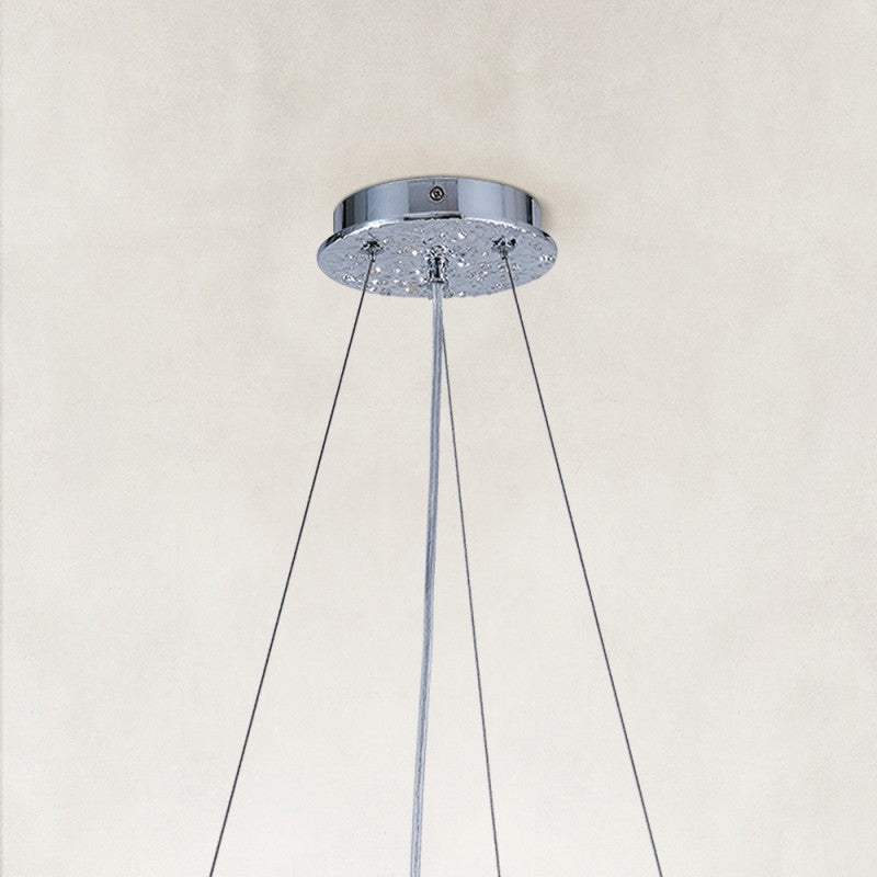 Frostray Crystal Cascade Branch Round Chandelier 30"