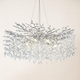 Frostray Crystal Cascade Branch Round Chandelier 40"