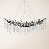 Frostray Crystal Cascade Tree Branch Linear Chandelier 55"