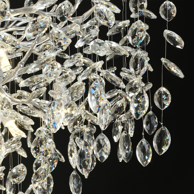 Frostray Crystal Grand Cascade Branches Chandelier 21"