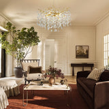 Frostray Crystal Cascade Branch Round Chandelier 30"