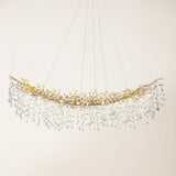 Frostray Crystal Cascade Tree Branch Linear Chandelier 72"