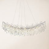 Frostray Crystal Cascade Tree Branch Linear Chandelier 72"