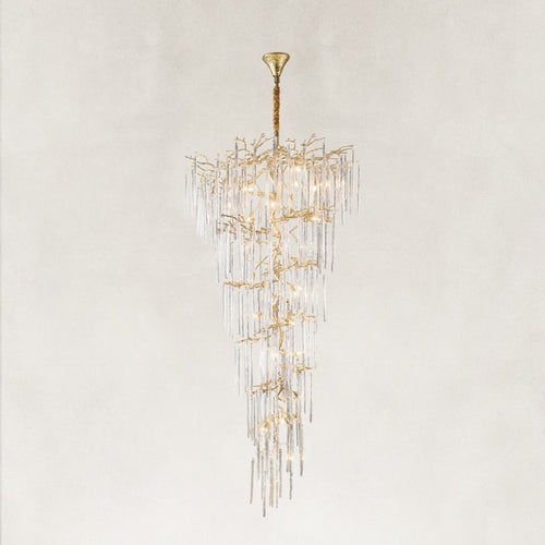 Glacia Crystal Tree Branch Staircase Chandelier 95