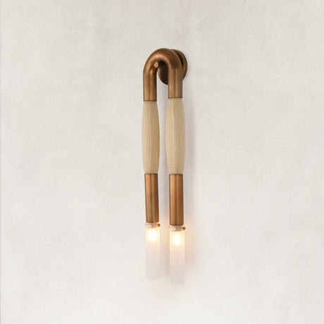 Horsehair Solid Brass Wall Sconce 30"H