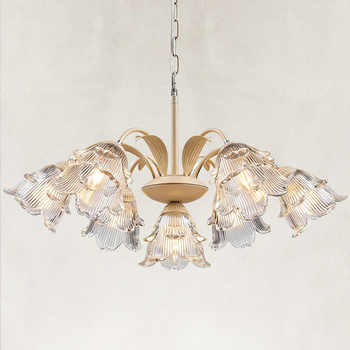 Ivory Bloom Orchid 7-Light Chandelier 27
