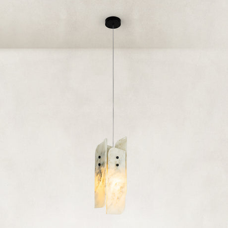 Landscape Marble Layered Pendant Light 5.9"W