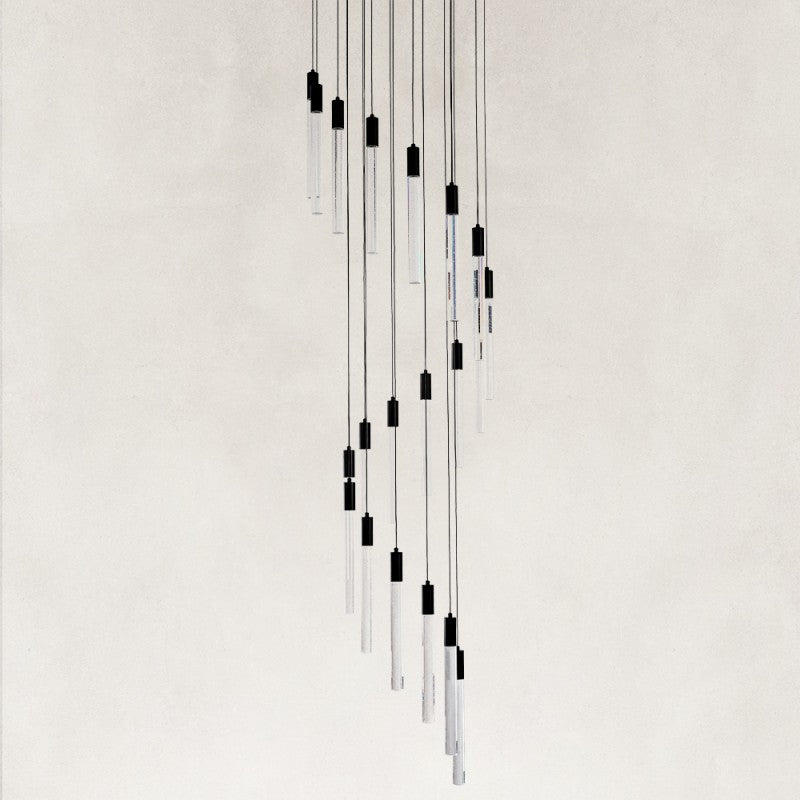 Lumora Cascade High Ceiling Chandelier 20"D