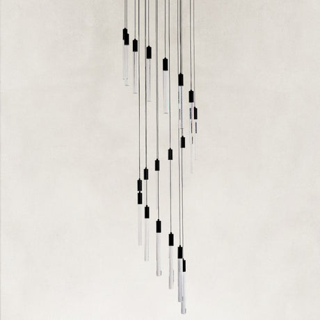 Lumora Cascade High Ceiling Chandelier 20"D