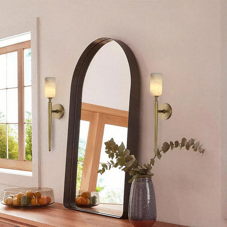 Luno Alabaster 1 Light Wall Sconce 22"H