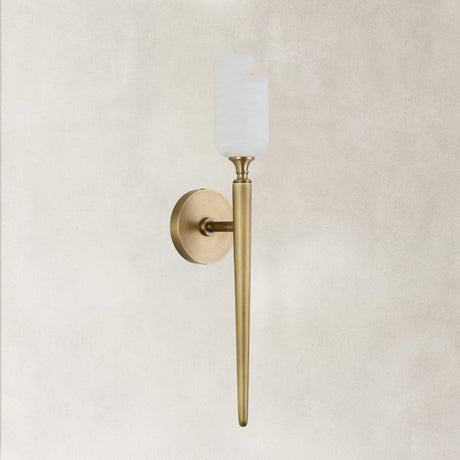 Luno Alabaster 1 Light Wall Sconce 21.6"H