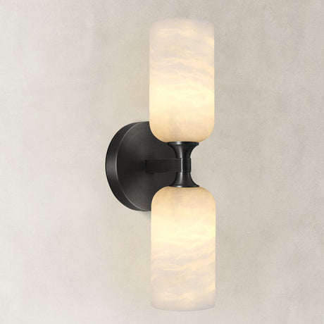 Luno Alabaster Twin Wall Sconce 13.9"H