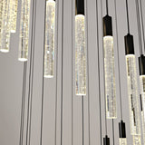 Luxury Spiral Cascade Crystal LED High Ceiling Chandelier