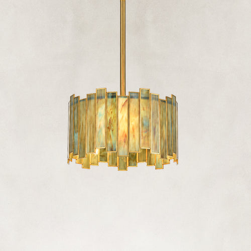 Maren Staggered Art Glass Chandelier 12.5