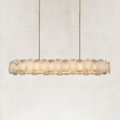 Mira Alabaster Oval Chandelier 58