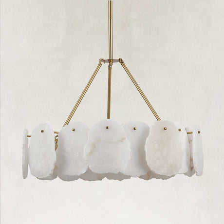 Mira Alabaster Round Chandelier 24"D