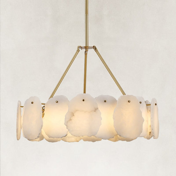Mira Alabaster Round Chandelier 24"D