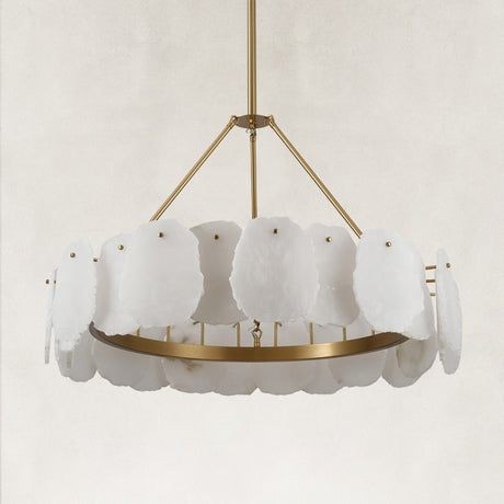 Mira Alabaster Round Chandelier 32"D