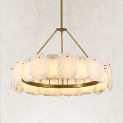 Mira Alabaster Round Chandelier 32