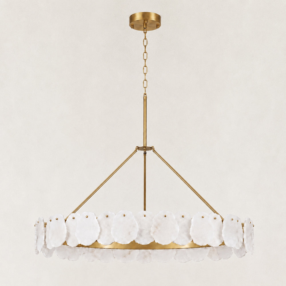 Mira Alabaster Round Chandelier 48"D