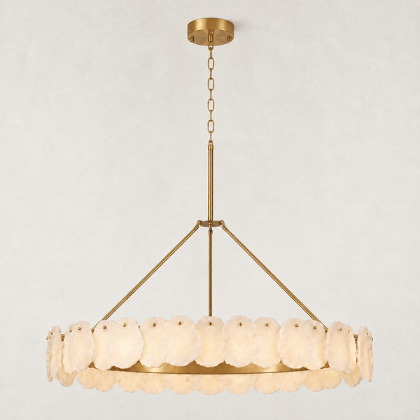Mira Alabaster Round Chandelier 48"D