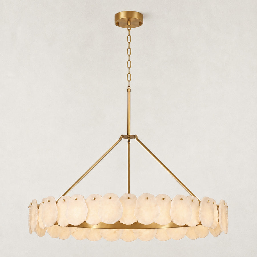 Mira Alabaster Round Chandelier 48"D