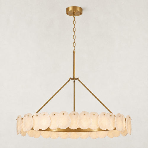 Mira Alabaster Round Chandelier 48