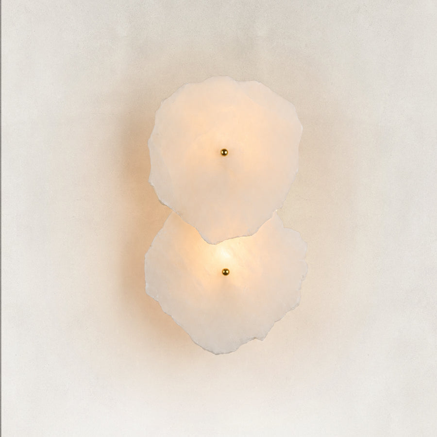 Mira Alabaster Wall Sconce 11"H