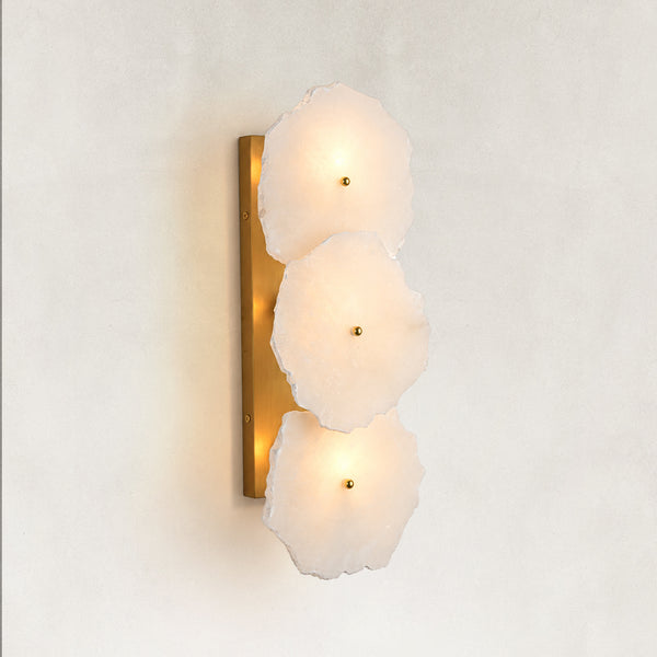 Mira Alabaster Wall Sconce 16"H